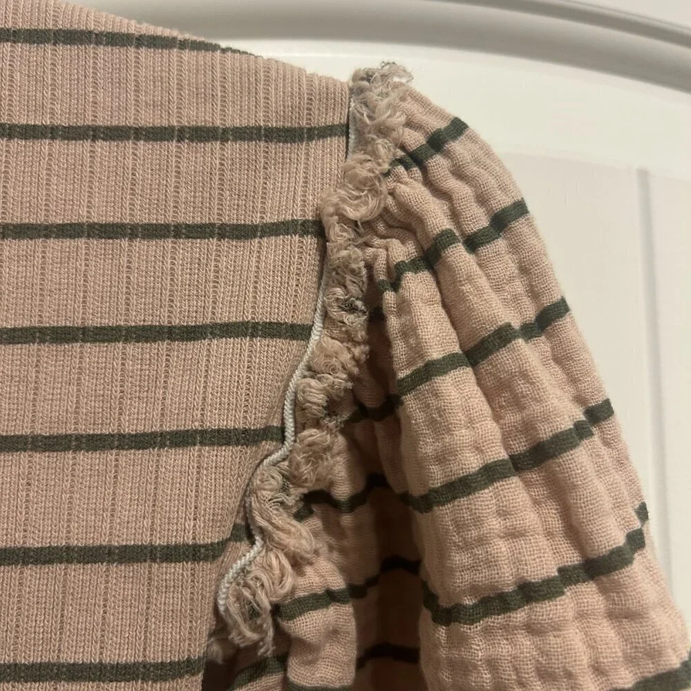 Zara Girls Light Pink Striped Shirt Size 4-5 years, 3 for $15 Kids Bundle - Picture 4 of 8